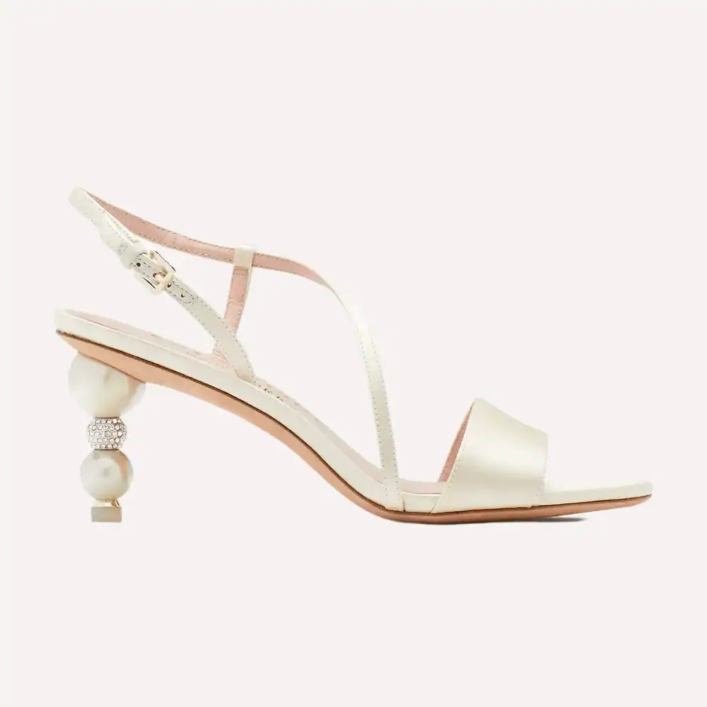 ivory+heel+sandals. mermaidcore