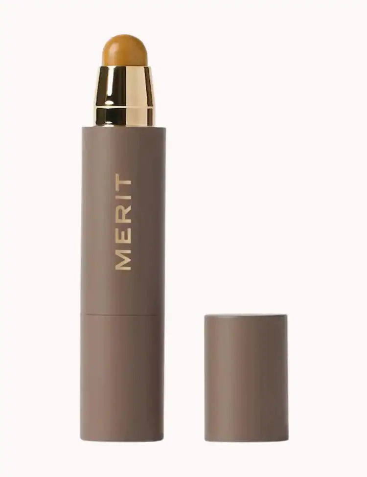 MERIT The Minimalist Perfecting Complexion Foundation and Concealer Stick. Latte Makeup Skin Trend