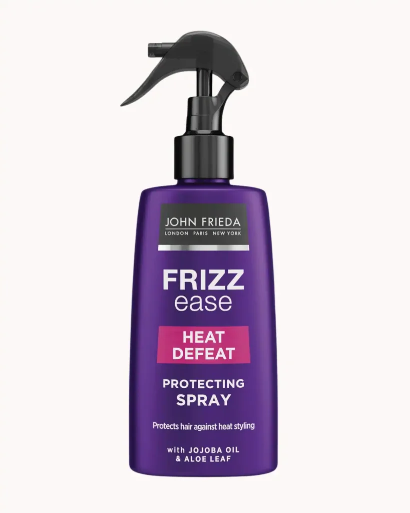 John Frieda Frizz Ease Heat Defeat Protecting Spray. heat protectant products