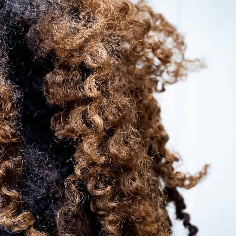 Afro hair with highlights. Protein for low porosity hair