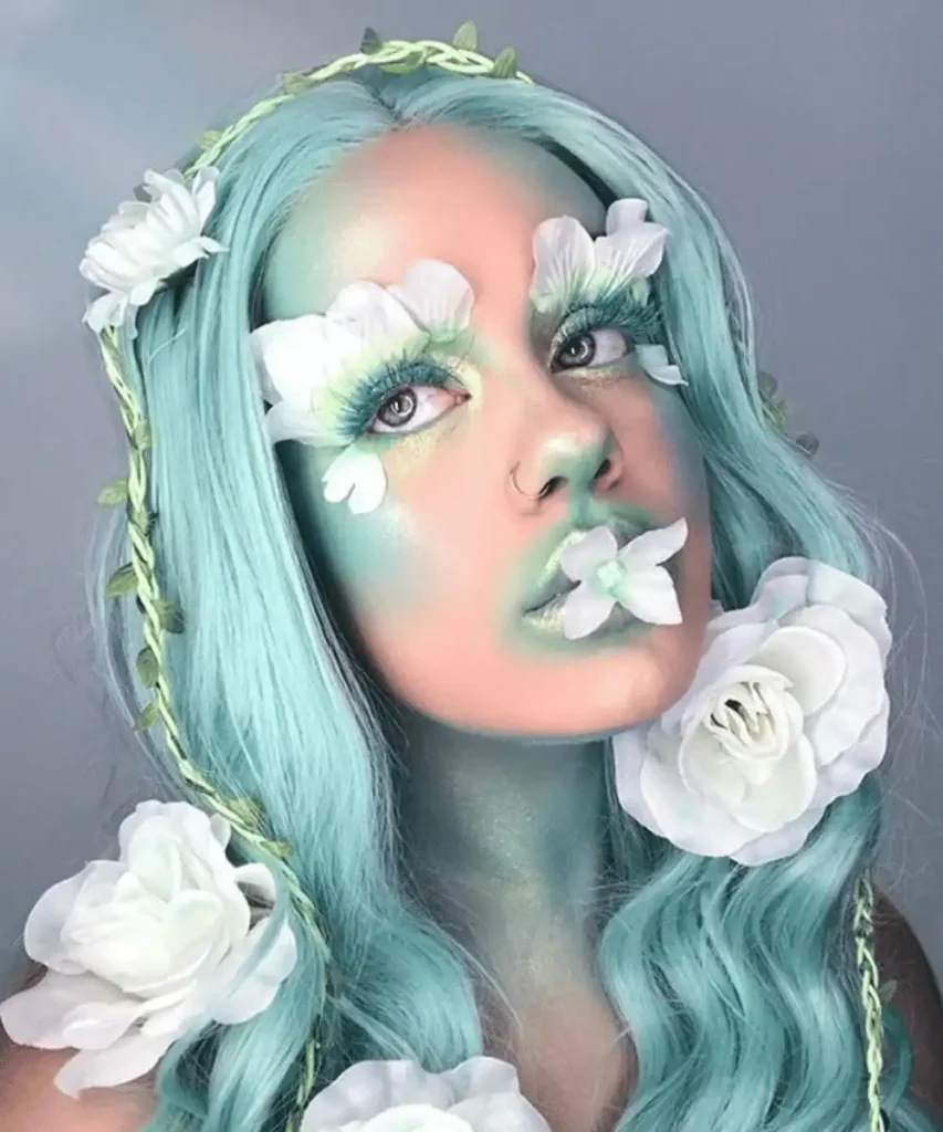 blue fairy makeup