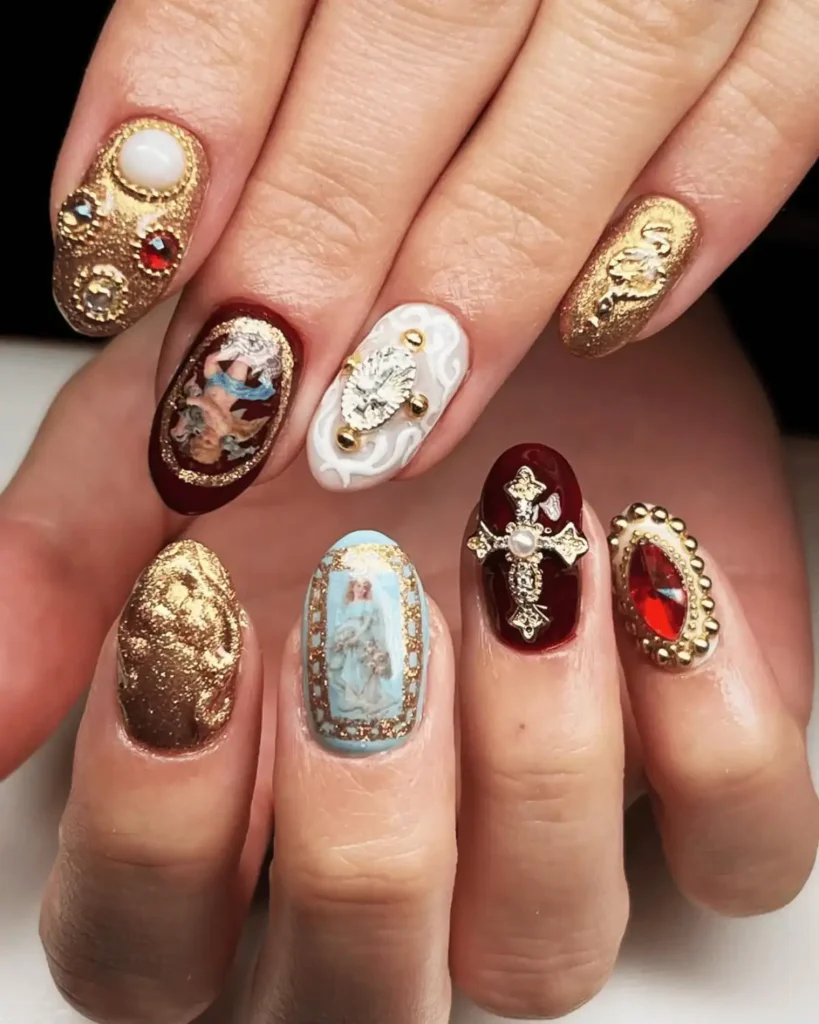 Gorgeous Castlecore Nail Ideas