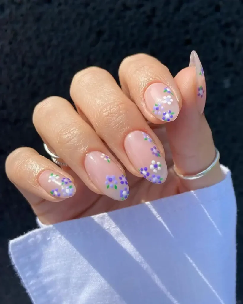 purple nails