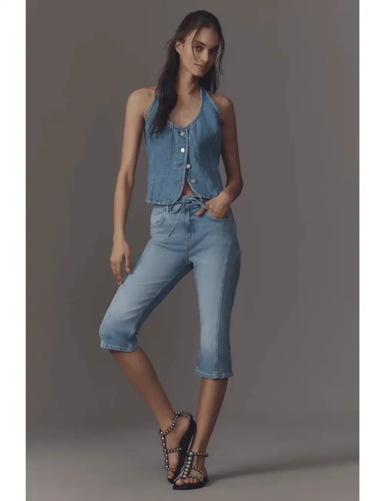 denim capri pants