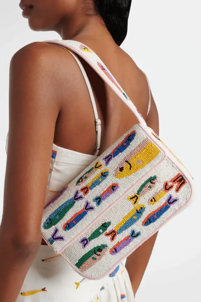 beaded sardine bag from Staud