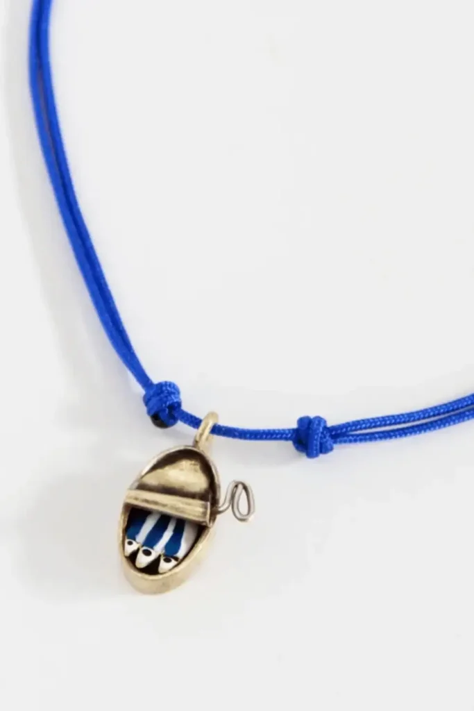 Sardine Can Pendant _ Handmade Mini Fish Charm