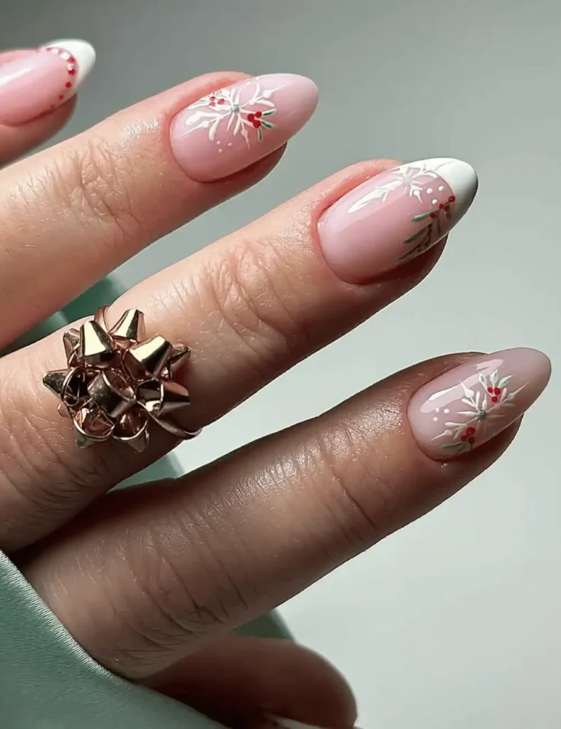 white christmas nails (4)