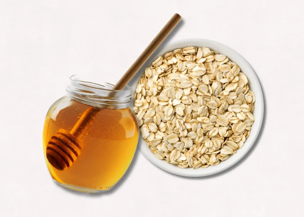 Oatmeal Mask for Acne. HONEY AND OATS