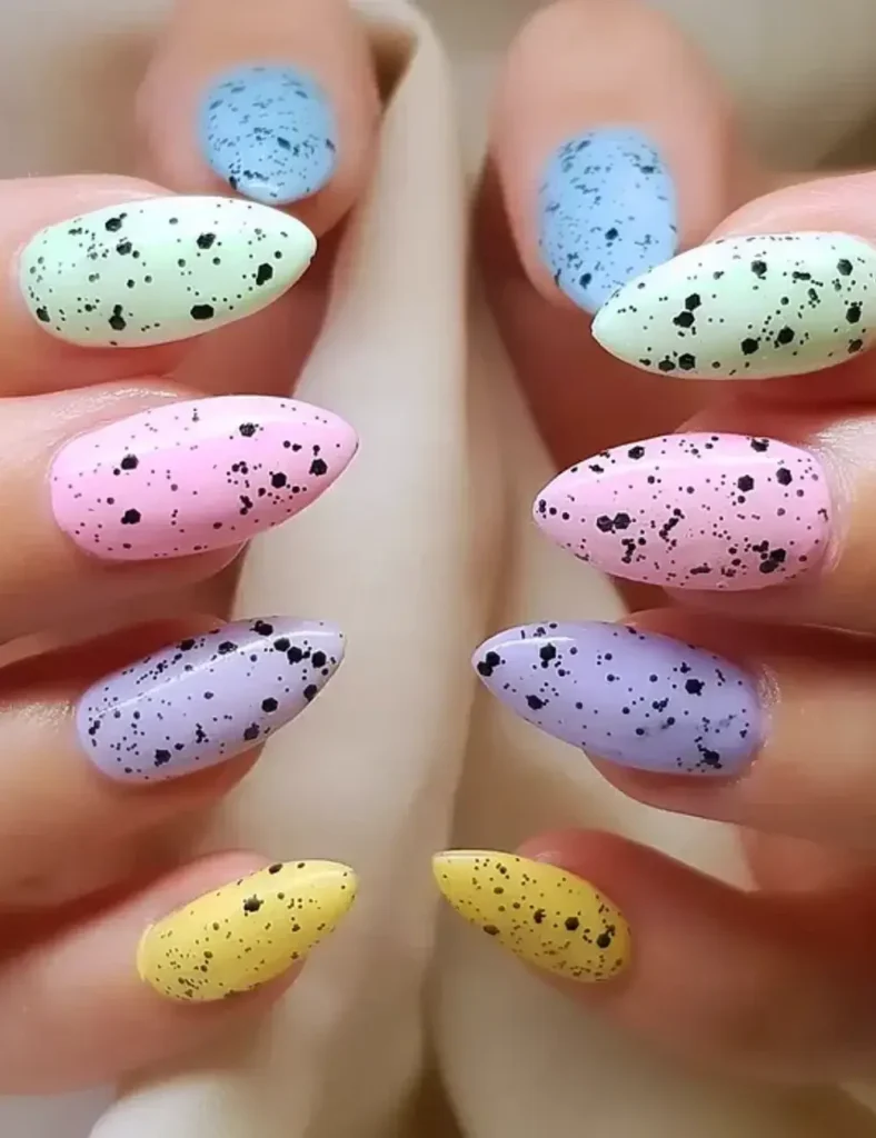 speckled Spring-Pastel-Nail-Ideas
