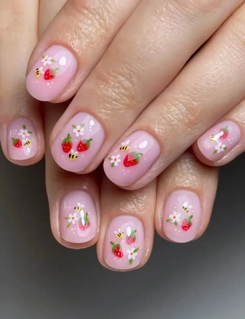 STRAWBERRY NAILS