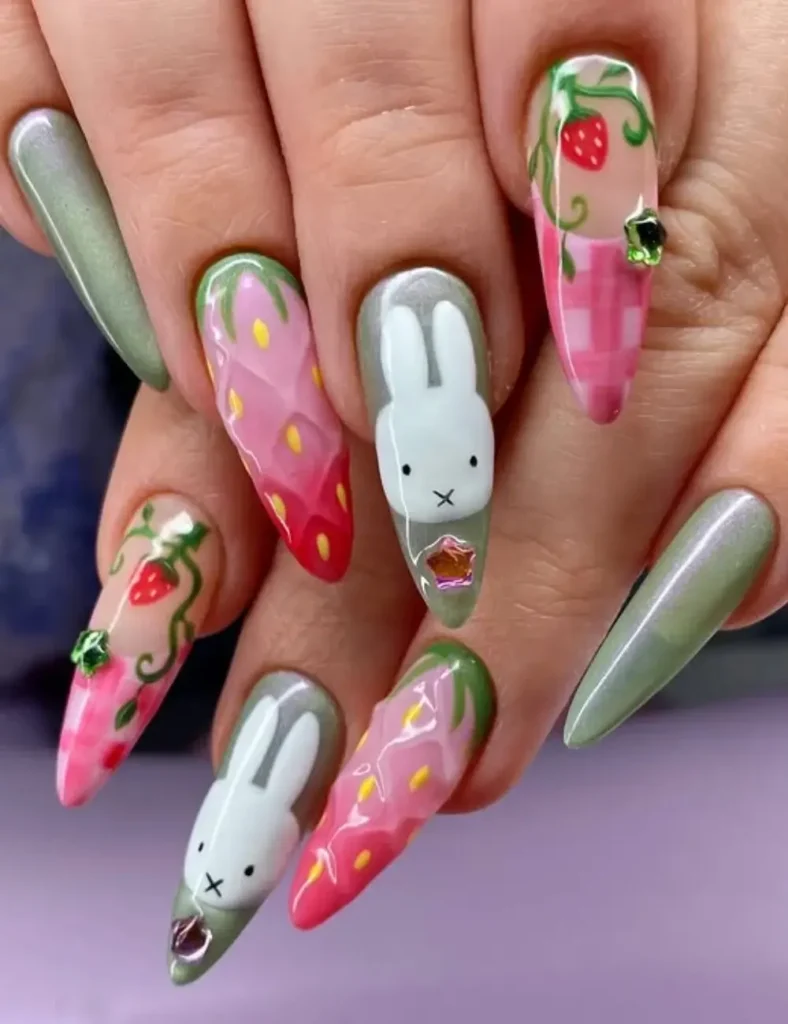 STRAWBERRY NAILS