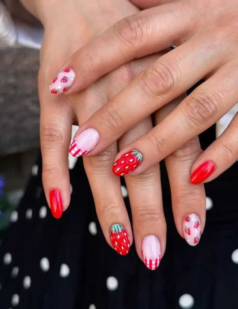 STRAWBERRY NAILS