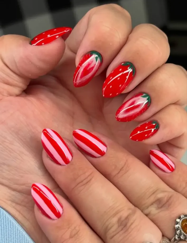 STRAWBERRY NAILS