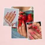 strawberry nails