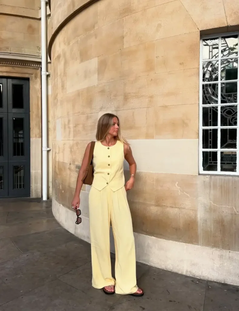 Butter Yellow Pants Outfits